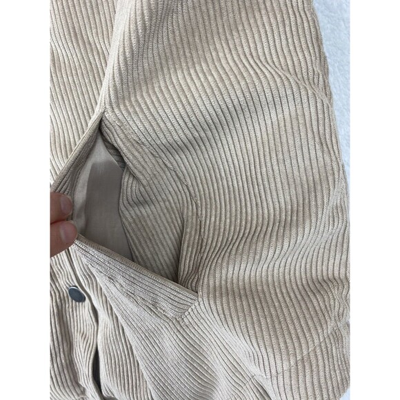 26 International Corduroy Sherpa Jacket Womens S Oversized Beige Soft Chore - Picture 4 of 9